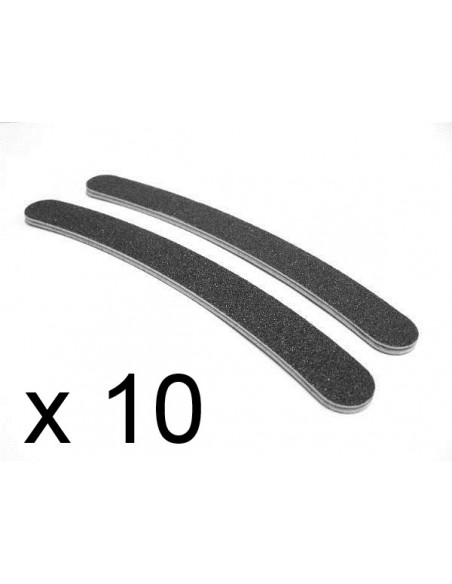 10 X LIMAS PRETAS CURVAS 100/180 LIMAS E BUFFERS