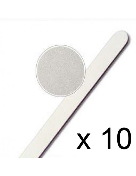 10 X LIMAS BRANCAS RECTAS 100/180 LIMAS E BUFFERS