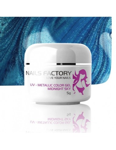 GEL UV DE CÔR METALICO MIDNIGHT SKY GEL UV METALICO
