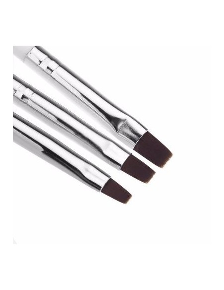 CONJUNTO DE 3 PINCEIS PARA UNHAS Nº 4-6-8 PINCEIS