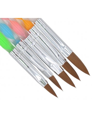 Conjunto de 5 Pinceis Acrilico nº 2-4-6-8-10 PINCEIS