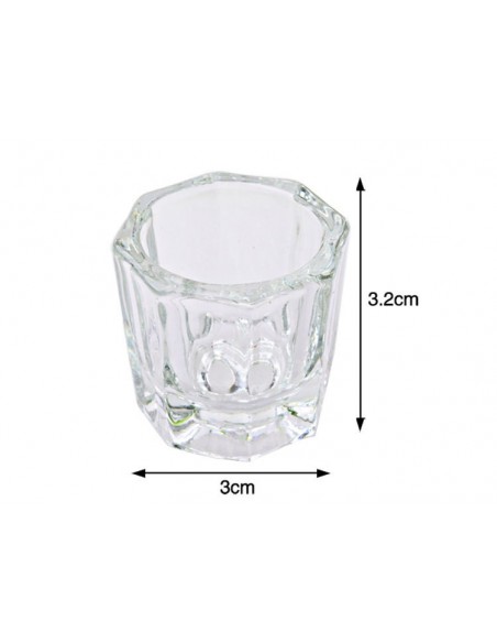 Copo de Vidro Para Liquido Acrilico LIQUIDO ACRILICO