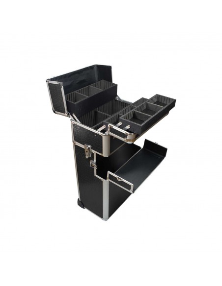 TROLLEY PARA MANICURE E PEDICURE PRETA MALAS E TROLLEYS