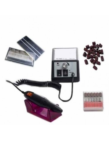 BROCA PARA UNHAS 20000 RPM PRETA + ACESSÓRIOS BROCAS PARA UNHAS