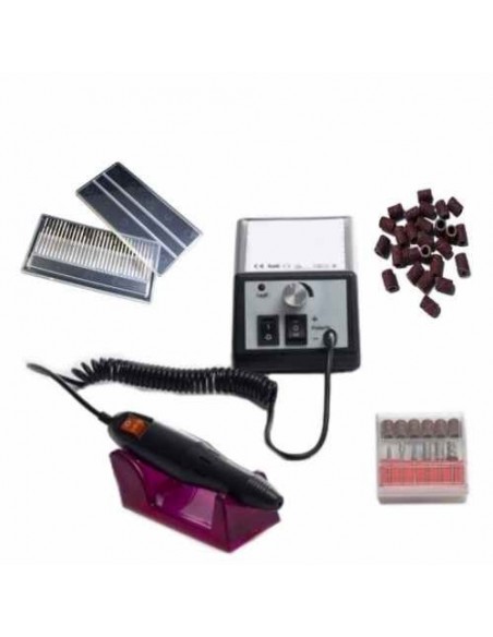 BROCA PARA UNHAS 20000 RPM PRETA + ACESSÓRIOS BROCAS PARA UNHAS