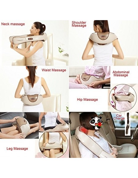 MASSAGEADOR DE PESCOÇO SHIATSU INFRAVERMELHOS APARELHOS DE MASSAGEM