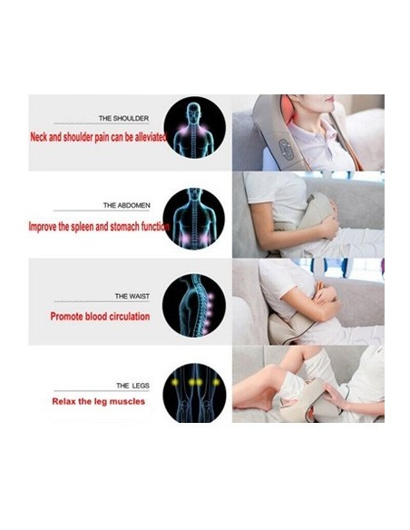 MASSAGEADOR DE PESCOÇO SHIATSU INFRAVERMELHOS APARELHOS DE MASSAGEM