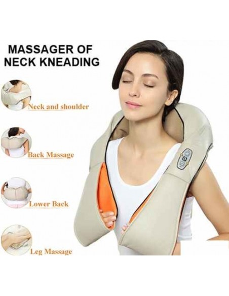 MASSAGEADOR DE PESCOÇO SHIATSU INFRAVERMELHOS APARELHOS DE MASSAGEM