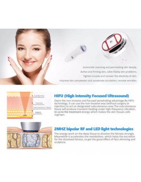 APARELHO HIFU ULTRASOM FOCALIZADO PORTÁTIL ROSTO MAQUINAS DE CAVITAÇÃO