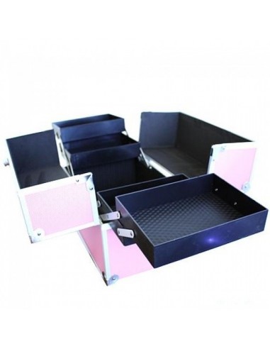 MALA PARA ESTETICA E COSMETICOS ROSA MALAS E TROLLEYS