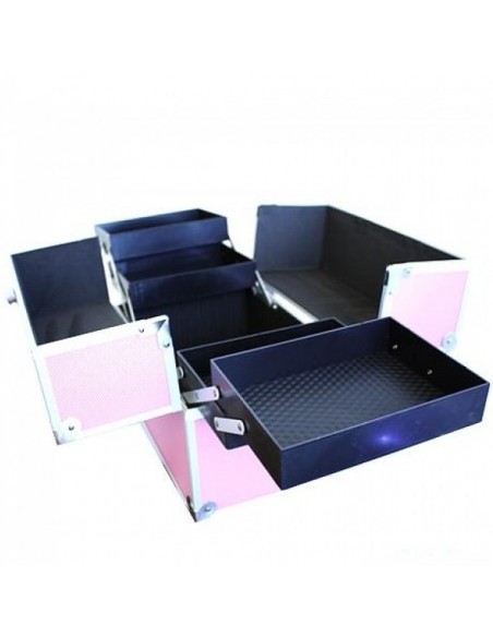 MALA PARA ESTETICA E COSMETICOS ROSA MALAS E TROLLEYS