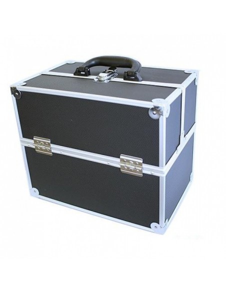 MALA PARA ESTETICA E COSMETICOS PRETA /CINZA MALAS E TROLLEYS