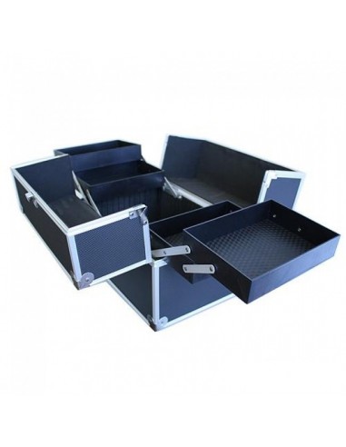 MALA PARA ESTETICA E COSMETICOS PRETA /CINZA MALAS E TROLLEYS