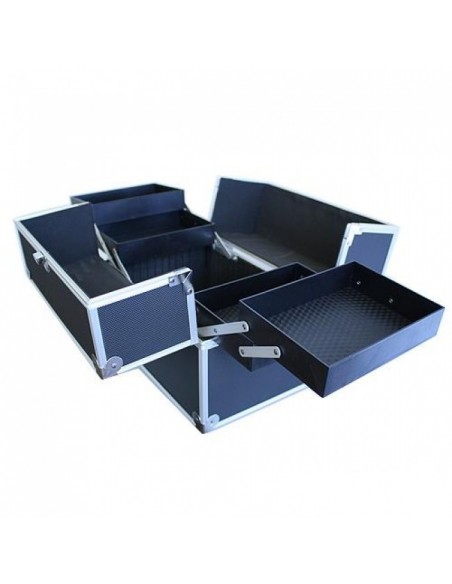 MALA PARA ESTETICA E COSMETICOS PRETA /CINZA MALAS E TROLLEYS