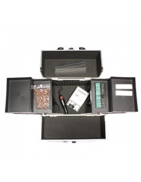 MALA PARA ESTETICA E COSMETICOS PRETA /CINZA MALAS E TROLLEYS