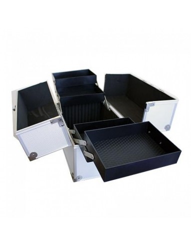 MALA PARA ESTETICA E COSMETICOS CINZA MALAS E TROLLEYS