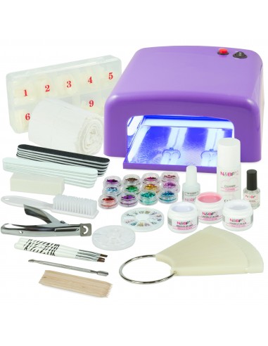 KIT PARA UNHAS DE GEL INICIANTE LILAS KITS UNHAS DE GEL BASICOS