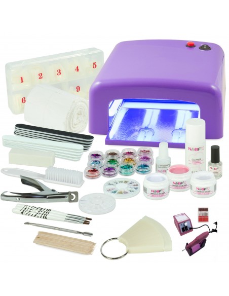 KIT UNHAS GEL COMPLETO COM BROCA KITS UNHAS DE GEL BASICOS