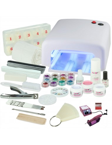 KIT UNHAS GEL COMPLETO COM BROCA KITS UNHAS DE GEL BASICOS