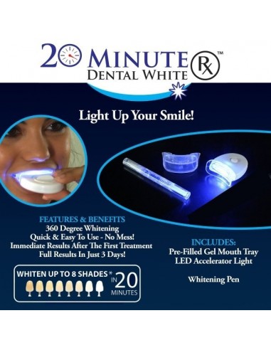 20 MINUTE DENTAL WHITE BRANQUEAMENTO DENTAL TRATAMENTOS DE ROSTO