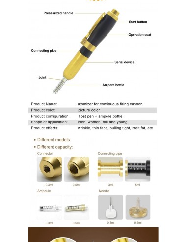 CANETA PRESSURIZADA INTRADERMOTERAPIA HYALURON PEN