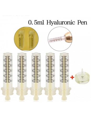 10 SERINGAS + 1 TRANSFERIDOR 0.5ML MAQUINAS DE MESOTERAPIA