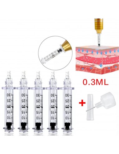 10 SERINGAS + 1 TRANSFERIDOR 0.3ML MAQUINAS DE MESOTERAPIA