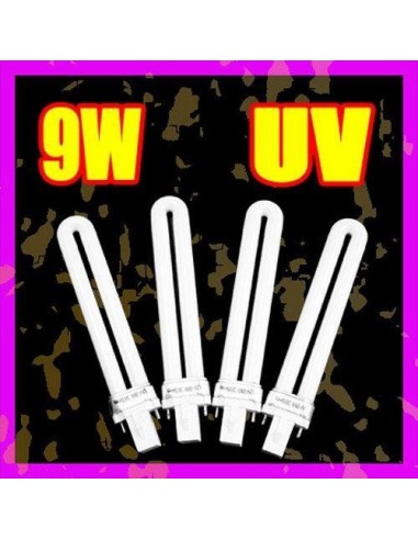 4 X LAMPADA UV 9 WATTS FORNOS UV UNHAS