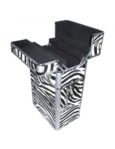 KIT UNHAS DE GEL BRANCO + TROLLEY ZEBRA KITS UNHAS DE GEL COM MALA