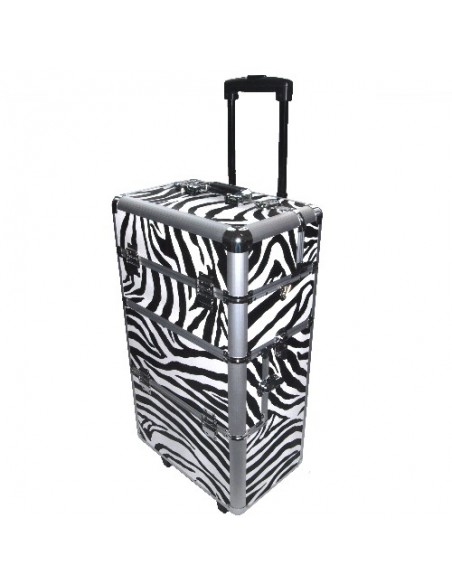 KIT UNHAS DE GEL BRANCO + TROLLEY ZEBRA KITS UNHAS DE GEL COM MALA