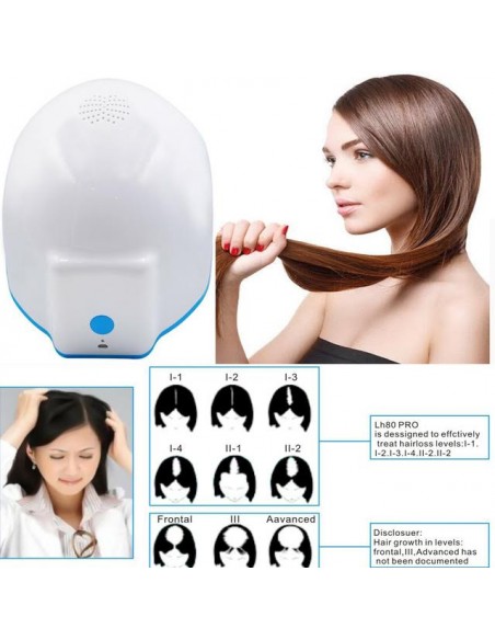 CAPACETE DE LED QUEDA DE CABELO LH80 PRO ANTI QUEDA
