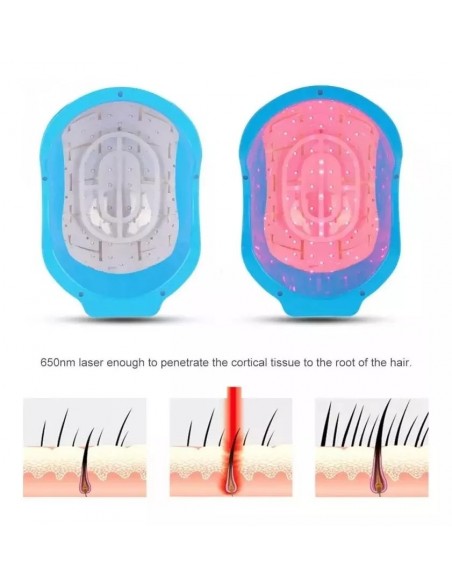 CAPACETE DE LED QUEDA DE CABELO LH80 PRO ANTI QUEDA