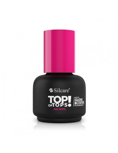 TOP COAT BRILHO SELANTE 15ML NO CLEANER GEL UV SELANTE SILCARE
