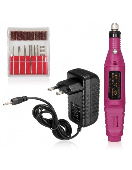 BROCA CANETA PROFISSIONAL UNHAS GEL 20000 RPM REGULAVEL BROCAS PARA UNHAS
