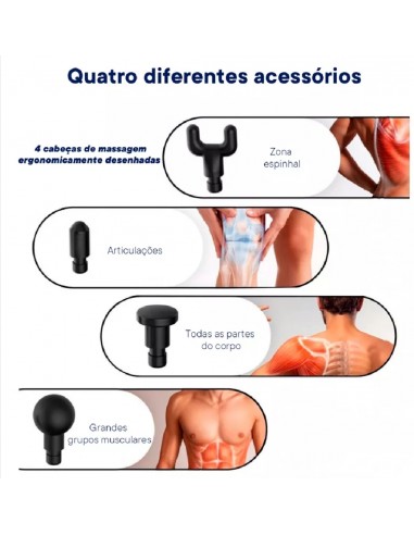 MASSAGE GUN PISTOLA DE MASSAGEM ESTECTICA E BEM ESTAR