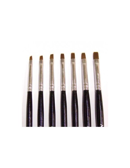 CONJUNTO DE 7 PINCEIS PARA UNHAS DIVERSOS TAMANHOS PINCEIS