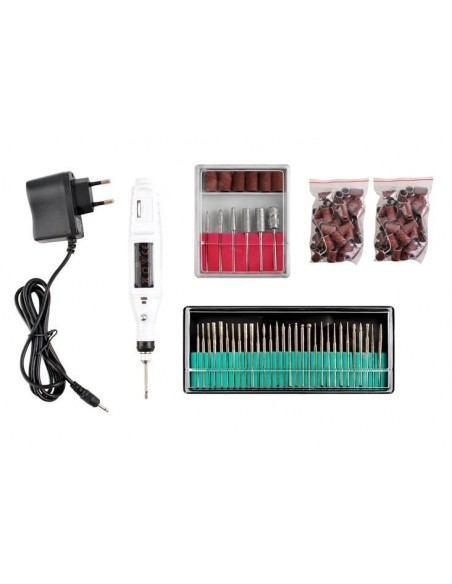 BROCA CANETA PARA UNHAS 20.000RPM + ACESSÓRIOS BROCAS PARA UNHAS