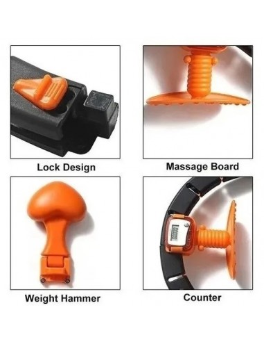 HULA HOOP COM PESO E CONTADOR AJUSTAVEL HULA HOOP