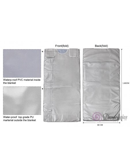 MANTA TERMICA DE SUDAÇÃO INFRAVERMELHOS SAUNAS PORTATEIS