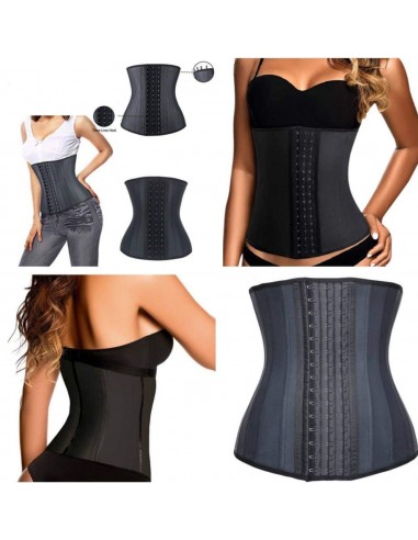 CINTA EM LATEX 9 BARBATANAS AFINA A CINTURA CINTAS REDUTORAS