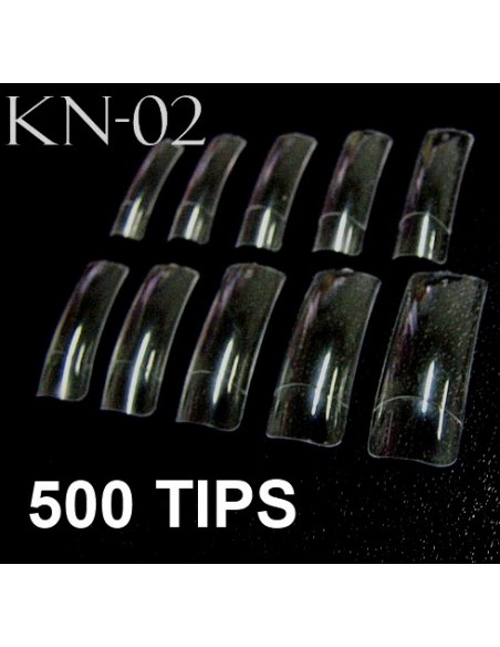 500 TIPS COR TRANSPARENTE 10 TAMANHOS TOP QUALIDADE TIPS E COLA