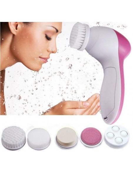 Massagador de Limpeza Facial + Esfoliador 5 em 1 TRATAMENTOS DE ROSTO