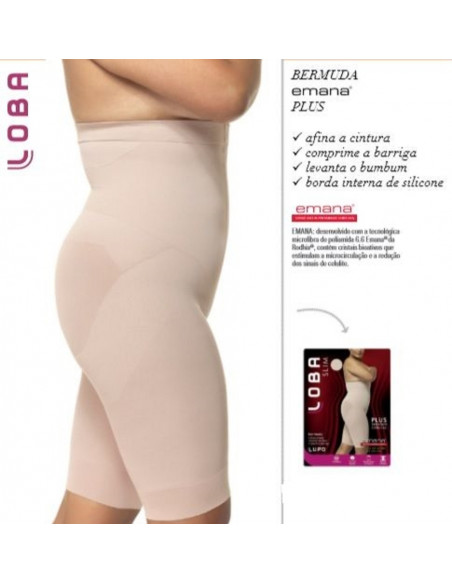 BERMUDA SLIM LUPO PLUS SIZE EMANA 5698 VESTUARIO DE DESPORTO