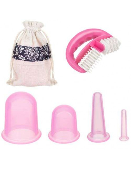 SET 4 COPOS SILICONE VÁCUO + MASSAGEADOR APARELHOS DE MASSAGEM