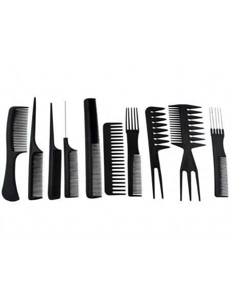 CONJUNTO DE 10 PENTES PARA CABELO SECADORES E PRANCHAS