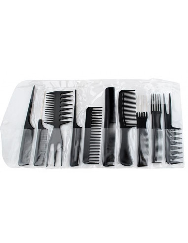 CONJUNTO DE 10 PENTES PARA CABELO SECADORES E PRANCHAS