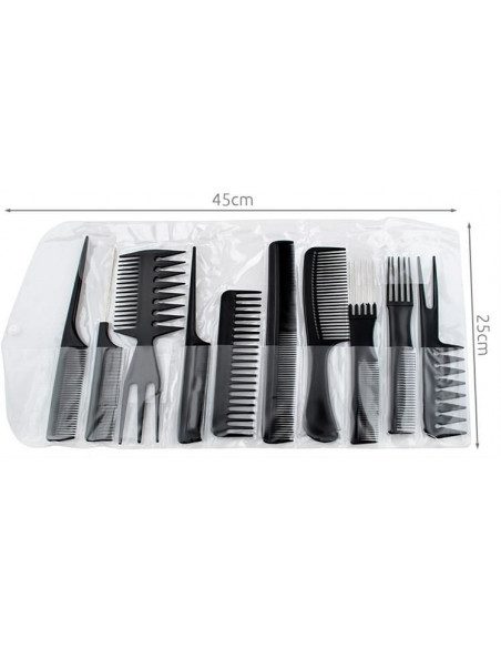 CONJUNTO DE 10 PENTES PARA CABELO SECADORES E PRANCHAS