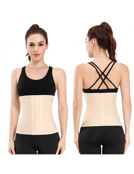 CINTA EM LATEX 9 BARBATANAS AFINA A CINTURA CINTAS REDUTORAS