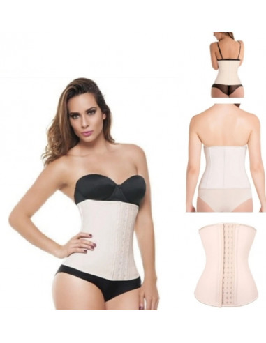 CINTA EM LATEX 9 BARBATANAS AFINA A CINTURA CINTAS REDUTORAS