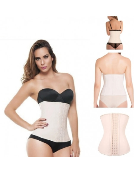 CINTA EM LATEX 9 BARBATANAS AFINA A CINTURA CINTAS REDUTORAS